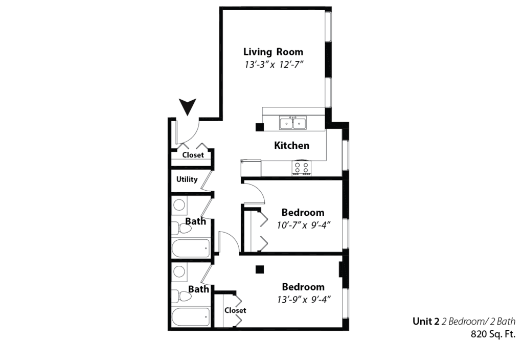 Two Bedroom Two Bath